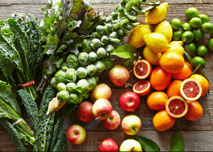 a group of fruits and vegetables on a wood surface Healthy Weight Loss Diets Wentworth